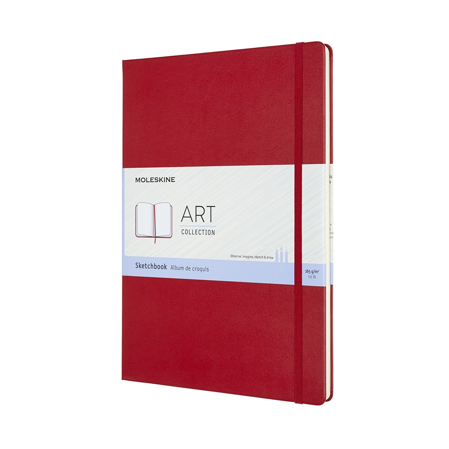 Скетчбук для рисования ART SKETCHBOOK 120г/кв.м (А4) 210х297мм 52л. красный по 2 869.00 руб от Moleskine