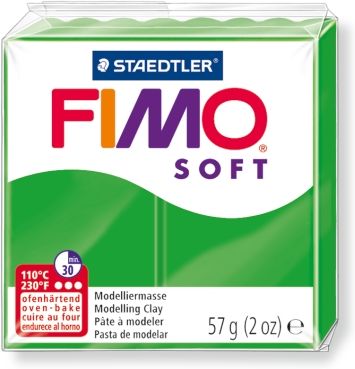 Пластика FIMO SOFT цв.№53 тропический зелёный, брикет 57г по 392.00 руб от Staedtler