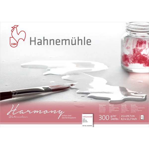 Альбом для акварели HARMONY 300г/м.кв (А4) 210х297мм 12л. среднее зерно склейка по 1 081.00 руб от Hahnemuhle