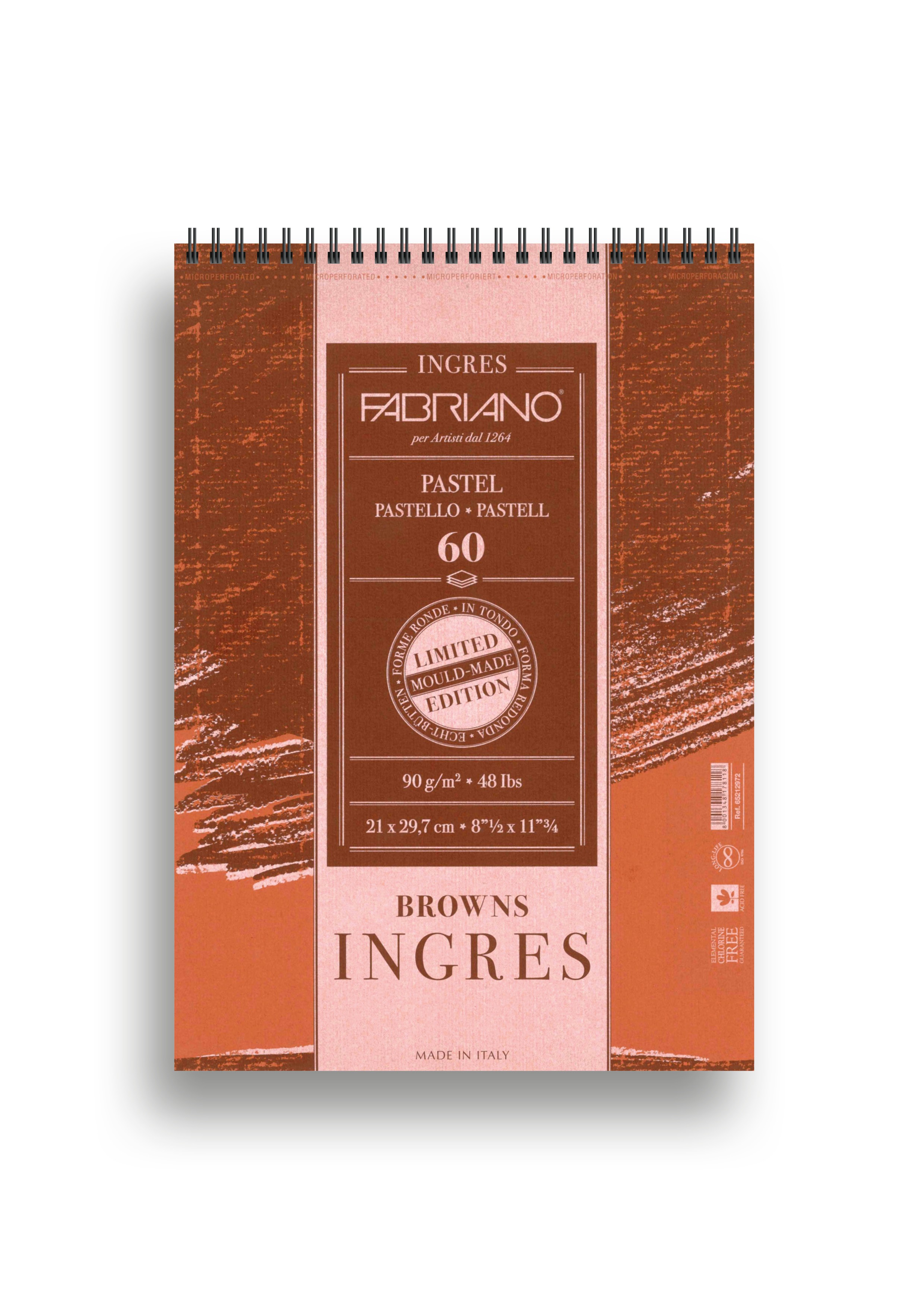 Альбом для пастели INGRES (А4) 210х297мм 60л. на спирали коричневая бумага по 1 221.00 руб от Fabriano