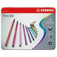 Набор фломастеров PEN 68 15цв. металлическая уп-ка от Stabilo по 1 590.00 руб Набор фломастеров PEN 68 15цв. металлическая уп-ка по 1 590.00 руб от Stabilo