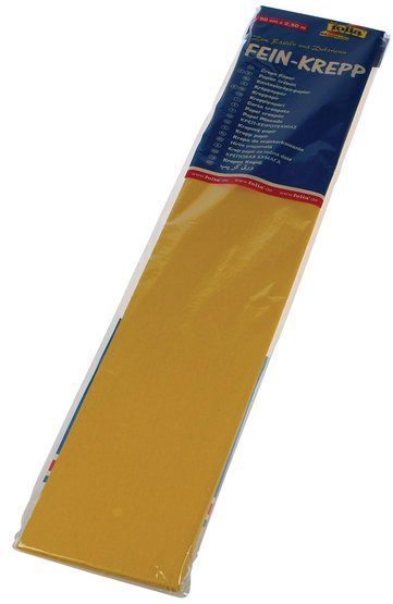 Бумага креп цветная FOLIA 32г/кв.м 500х2500мм желтый по 49.00 руб от Folia Bringmann