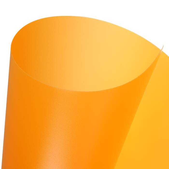 Пластик полипропилен 455г/кв.м 500х700мм непрозрачный оранжевый мандарин по 239.00 руб от Canson