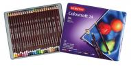 Набор цветных карандашей COLOURSOFT 24цв. в металлической упаковке