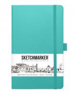 Скетчбук для графики SKETCHMARKER 140г/кв.м 130х210мм 80л. аквамарин