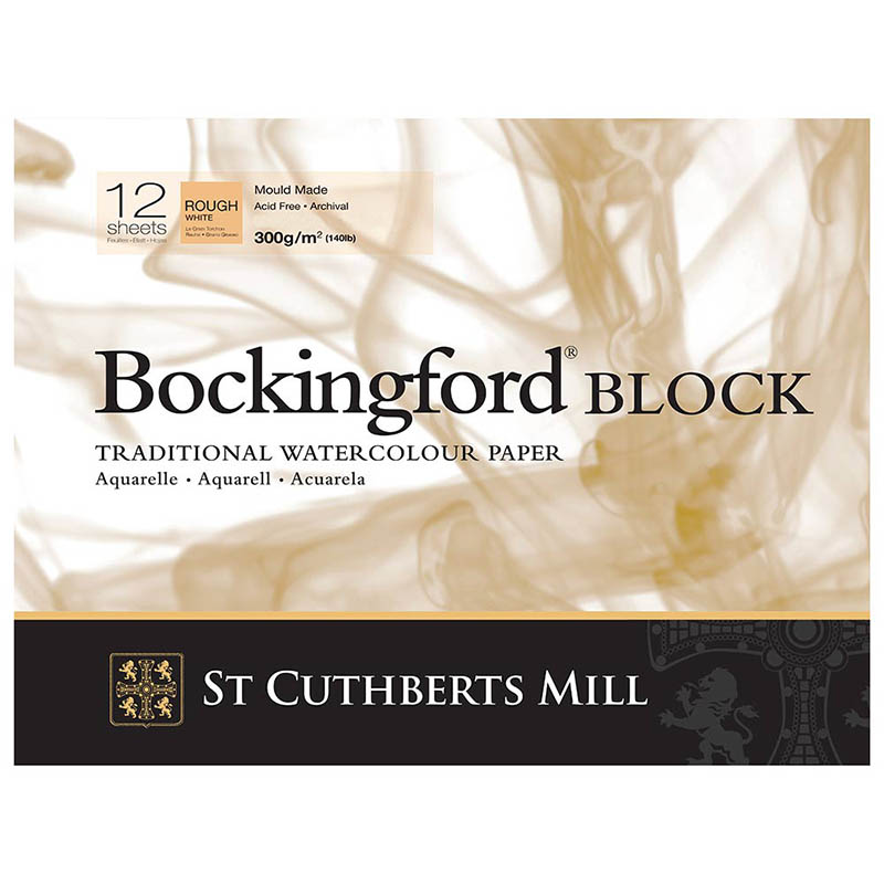 Альбом для акварели BOCKINGFORD ROUGH 300г/кв.м (А3) 297х420мм крупное зерно 12л. склейка по 2 675.00 руб от St Cuthberts Mill