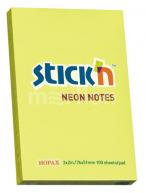 Блок для заметок STICK'N 51x76мм, 100л, самоклеящийся бумажный, неон желтый по 40.00 руб от HOPAX