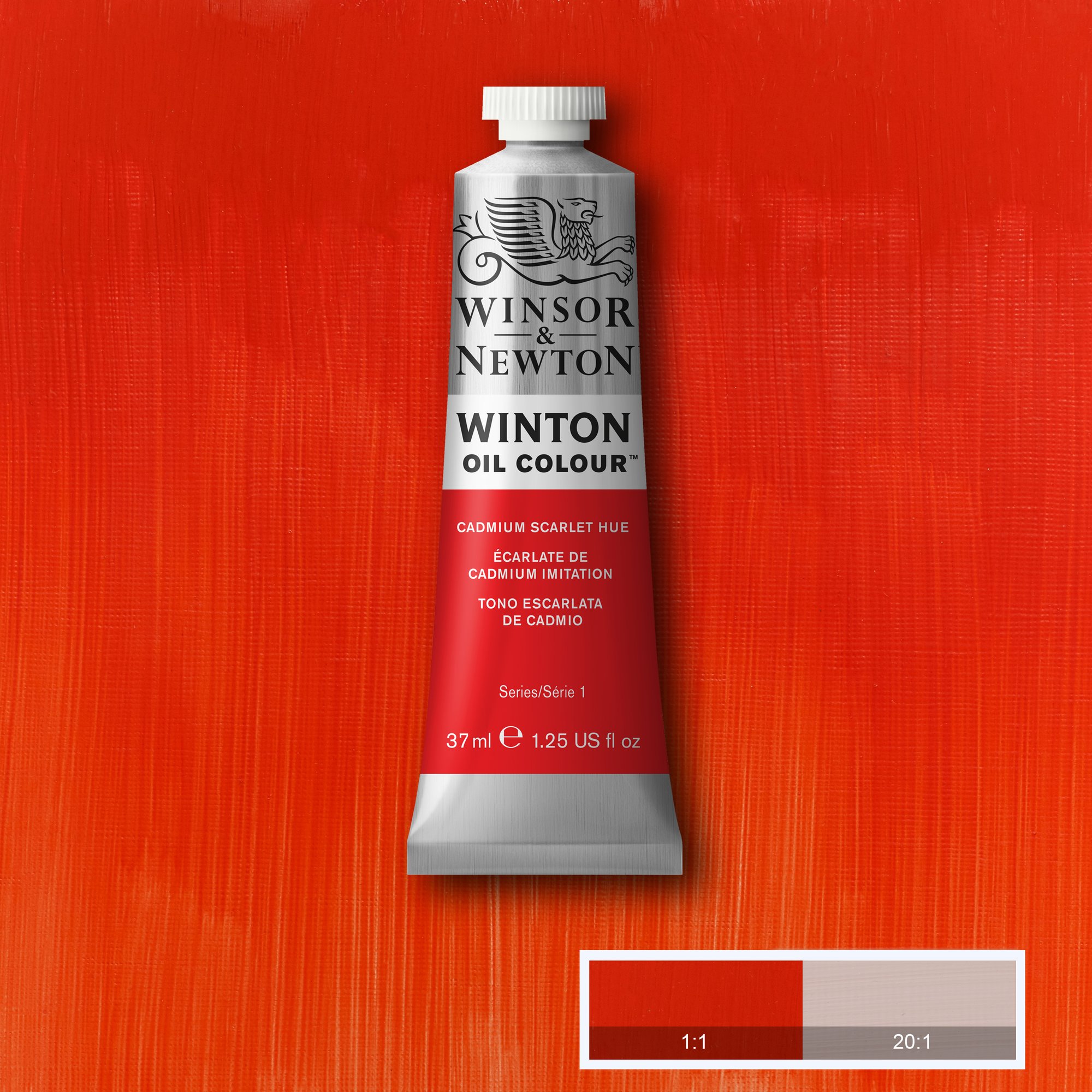 Краска масляная WINTON сер.1 цв.№107 кадмий алый туба 37мл по 520.00 руб от Winsor&Newton