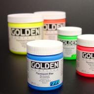 Краски акриловые GOLDEN флуоресцентные и фосфресцентные банки; в ассортименте по 1 955.00 руб от Golden