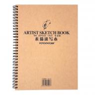 Скетчбук для рисования POTENTATE ARTIST SKETCH BOOK 150г/кв.м 190х260мм 30л. на спирали