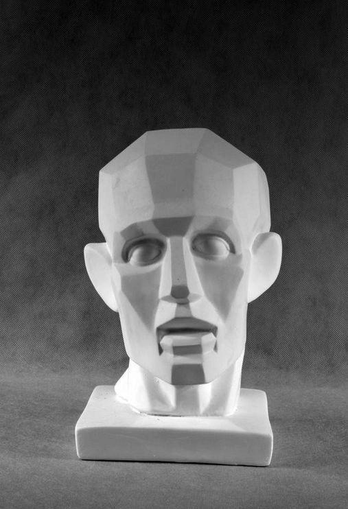 Гипсовая фигура голова, обрубовка по Гудону симметричная, 30см по 1 000.00 руб от Статуя