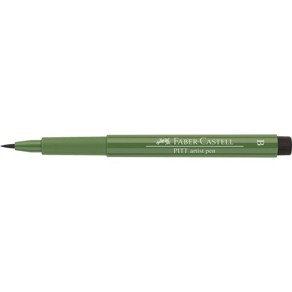 Ручка-кисточка капиллярная PITT ARTIST PEN BRUSH цв.№167 зелено-оливковый по 199.00 руб от Faber-Castell