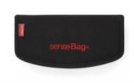 Пенал SENSEBAG на молнии 21х10см прямоугольный ткань черный