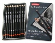 Набор чернографитных карандашей GRAPHIC SOFT 9B-H 12шт. в металлической упаковке