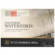Альбом для акварели SAUNDERS WATERFORD HP хлопок 100% 300г/кв.м 310х410мм мелкое зерно 20л.