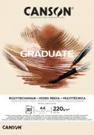 Альбом MIXED MEDIA GRADUATE 220г/кв.м (А4) 210x297мм 30л. натуральный белый от Canson по 625.00 руб Альбом MIXED MEDIA GRADUATE 220г/кв.м (А4) 210x297мм 30л. натуральный белый по 625.00 руб от Canson