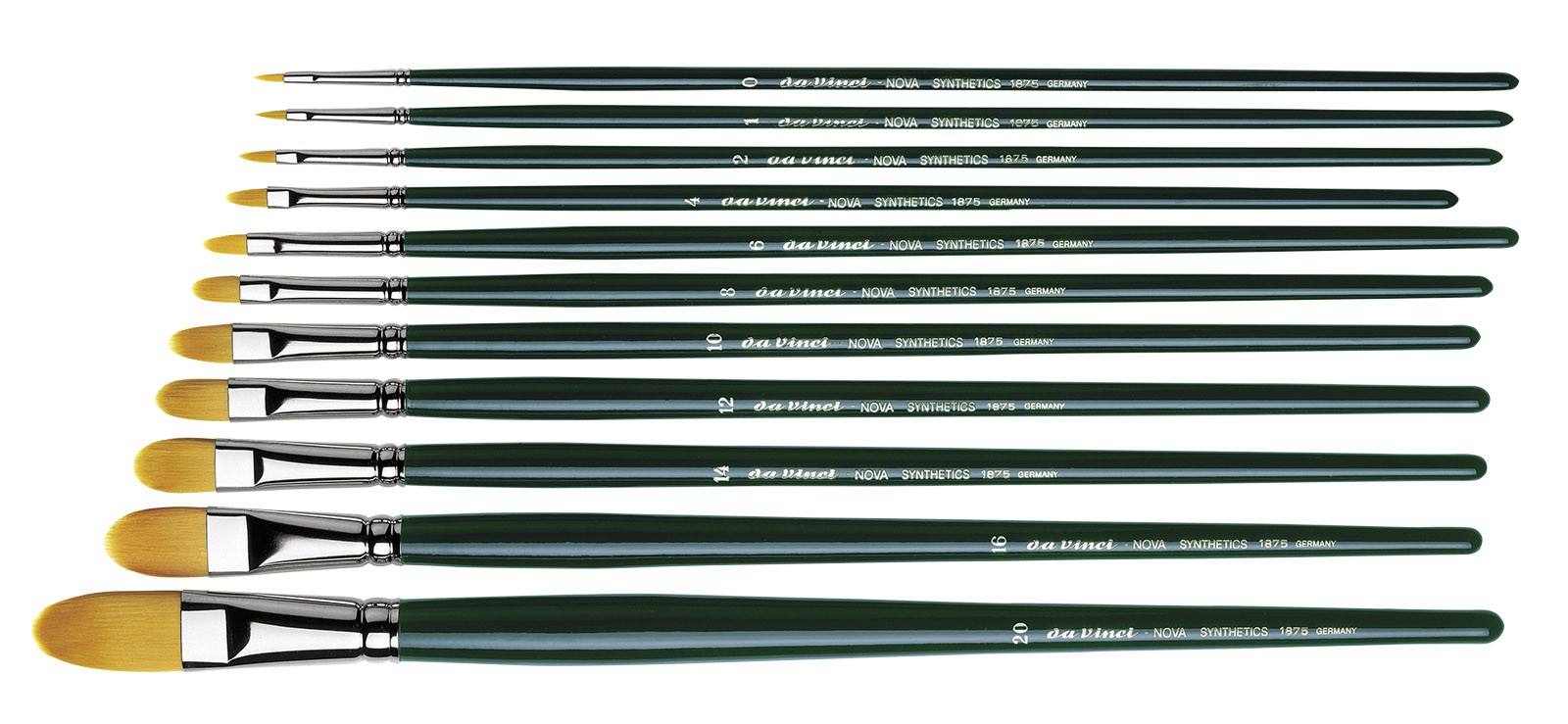 Кисти для масла синтетика плоские NOVA-1875 ручка длинная; в ассортименте по 299.00 руб от Da Vinci