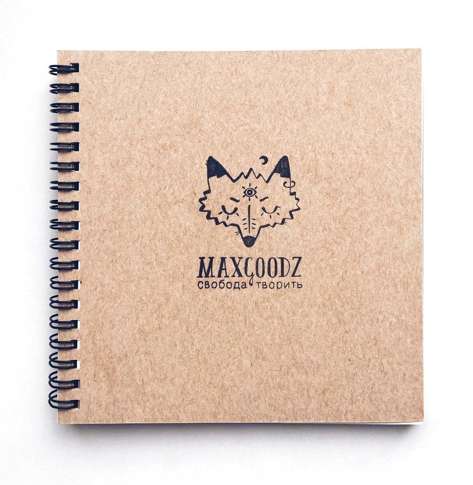 Скетчбук MAXGOODZ MIX 100-230г/кв.м 160х160мм 4 вида бумаги на спирали по 590.00 руб от Maxgoodz