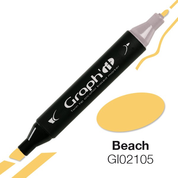 Маркер GRAPH'IT на спиртовой основе два пера цв.2105 пляж по 99.00 руб от Graph'it