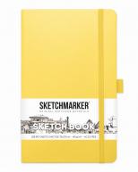 Скетчбук для графики SKETCHMARKER 140г/кв.м 130х210мм 80л. лимонный