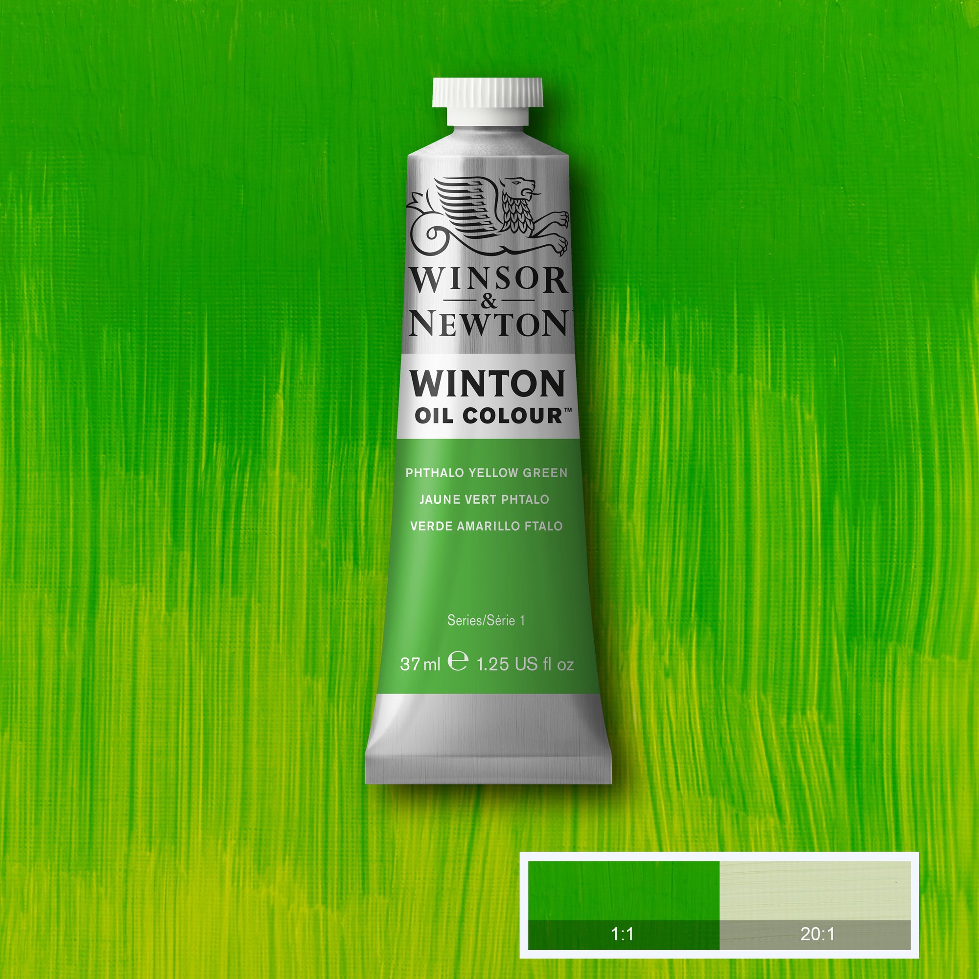 Краска масляная WINTON сер.1 цв.№403 зелено-желтый фц туба 37мл по 520.00 руб от Winsor&Newton