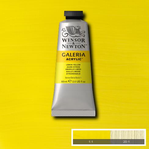 Краска акриловая GALERIA серия 1 цв.№346 лимонный желтый туба 60мл по 505.00 руб от Winsor&Newton