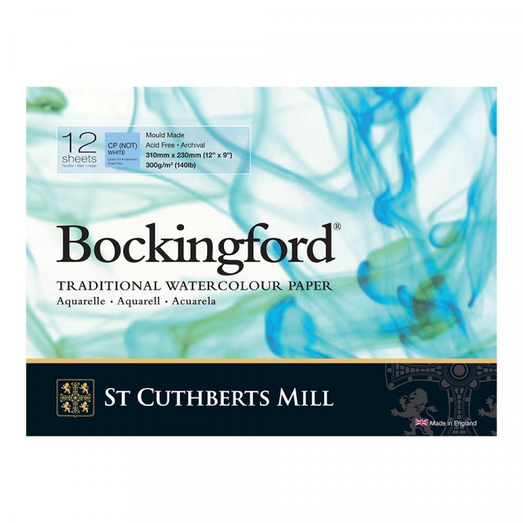 Альбом для акварели BOCKINGFORD CP 300г/кв.м 310х230мм 12л. белый по 1 788.00 руб от St Cuthberts Mill