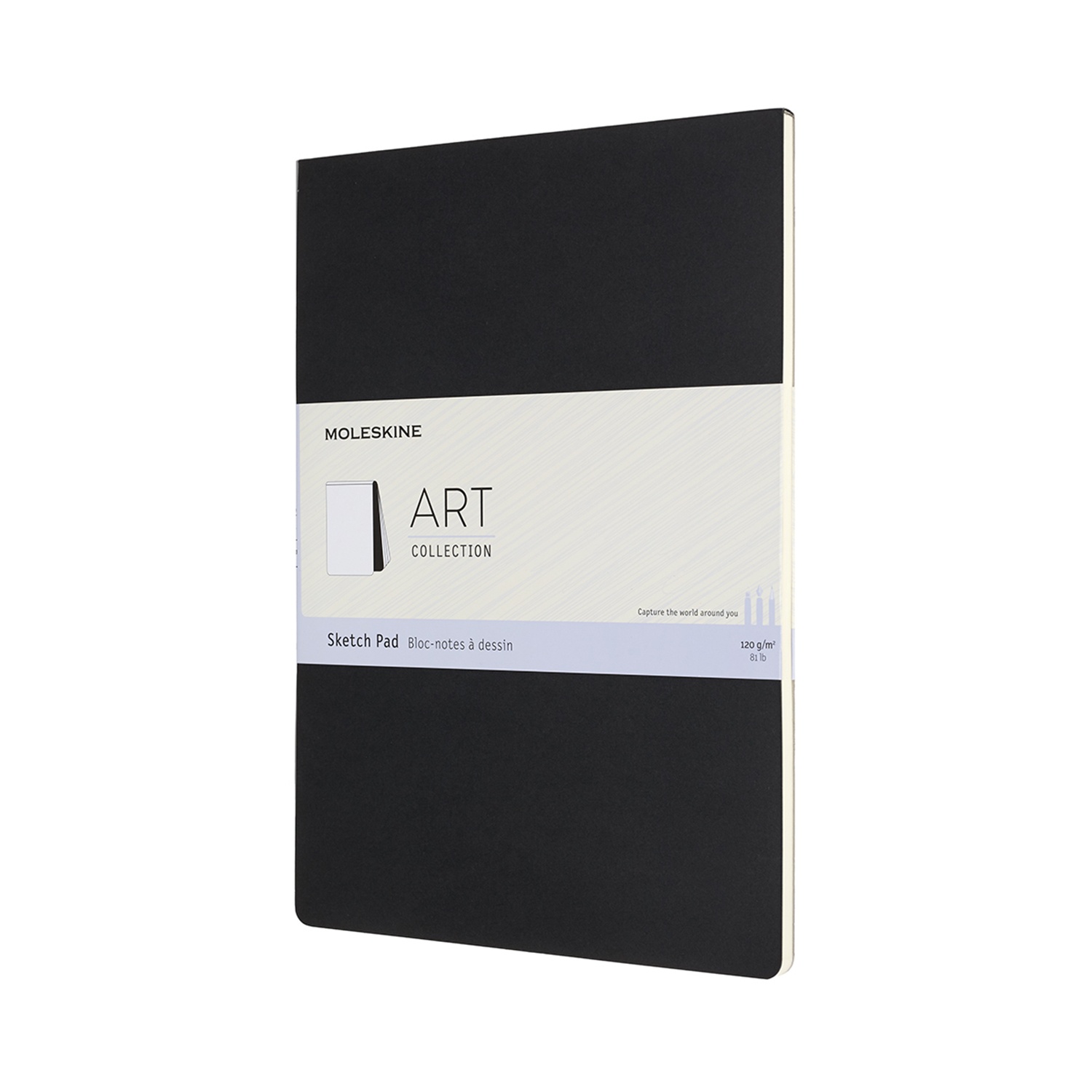 Скетчбук для рисования ART SOFT SKETCH PAD 120г/кв.м (А4) 210х297мм 44л. черный по 1 979.00 руб от Moleskine